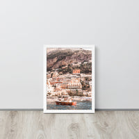 Amalfi Coastline Framed Art Print