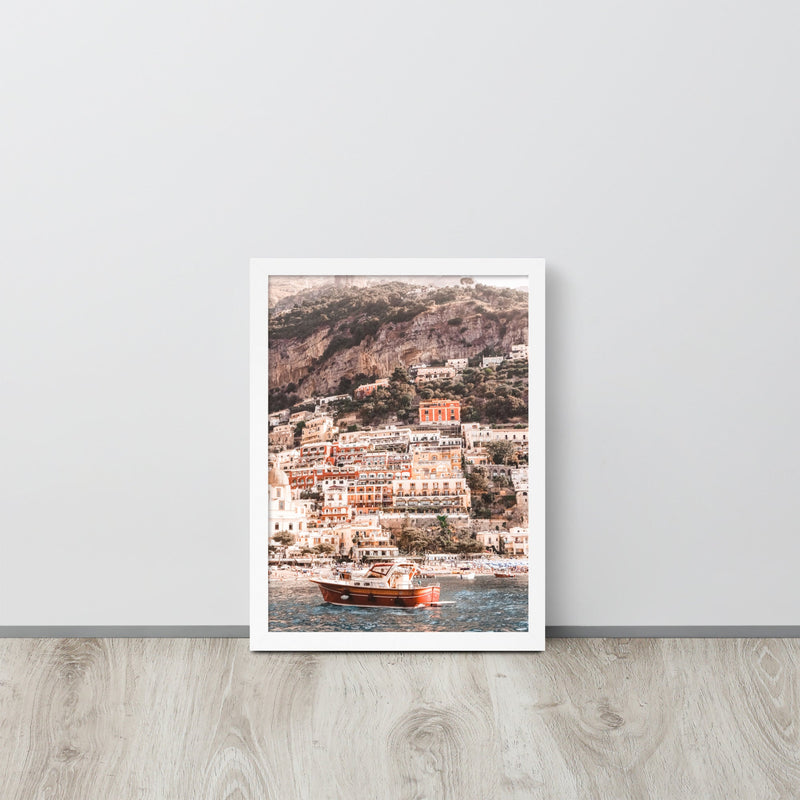 Amalfi Coastline Framed Art Print