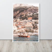 Amalfi Coastline Framed Art Print