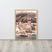 Amalfi Coastline Framed Art Print