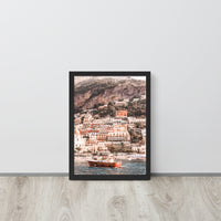 Amalfi Coastline Framed Art Print