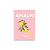 Amalfi Pink Lemons Art Print Poster