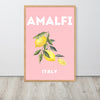 Amalfi Pink Lemons Framed Art Print