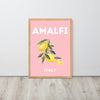 Amalfi Pink Lemons Framed Art Print