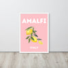 Amalfi Pink Lemons Framed Art Print