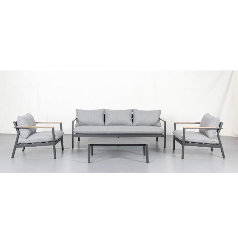 Aspen 4pc Aluminium Outdoor Lounge Set - Razzino Furniture