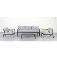 Aspen 4pc Aluminium Outdoor Lounge Set - Razzino Furniture