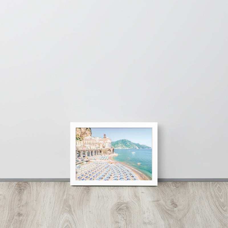 Atrani Italian Beach Framed Art Print - Landscape