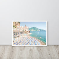 Atrani Italian Beach Framed Art Print - Landscape