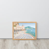 Atrani Italian Beach Framed Art Print - Landscape