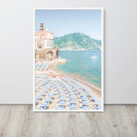 Atrani Italian Beach Framed Art Print - Vertical