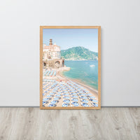 Atrani Italian Beach Framed Art Print - Vertical