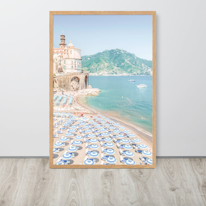 Atrani Italian Beach Framed Art Print - Vertical