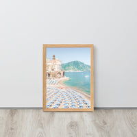 Atrani Italian Beach Framed Art Print - Vertical