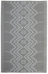 Eco Friendly Outdoor Rug - Ayana Grey & White