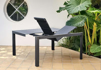 Extendable Balcony Table - Gunmetal 1490x970 > 1490x1490 Square