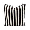 Baby Blue Flamingo - reverse stripe - Outdoor Pillow Cushion