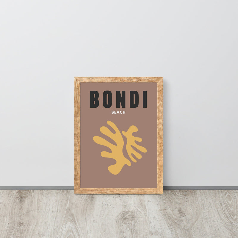 Bondi Beach Matisse Style Art Print Poster