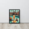 Breakfast & Orange Juice in Palm Springs Framed Art Print