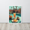 Breakfast & Orange Juice in Palm Springs Framed Art Print