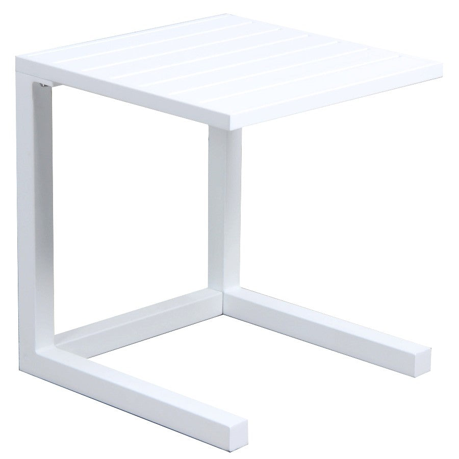 C Side Table - Matte White - Razzino Furniture