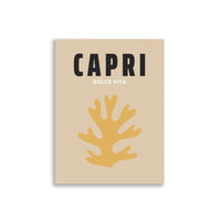 Capri Dolce Vita Neutral Matisse Style Art Print Poster