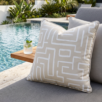 Taupe Zen Outdoor Pillow Cushion