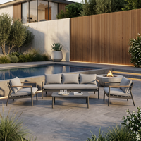 Aspen 4pc Aluminium Outdoor Lounge Set - Razzino Furniture