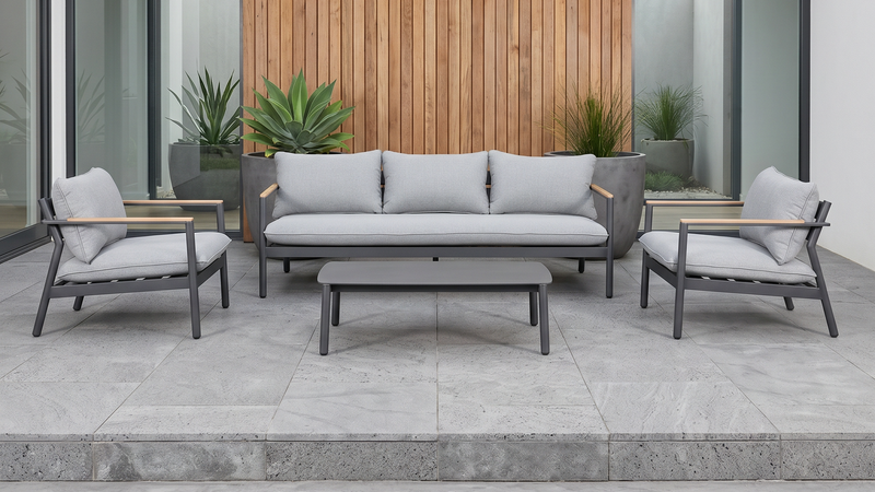 Aspen 4pc Aluminium Outdoor Lounge Set - Razzino Furniture