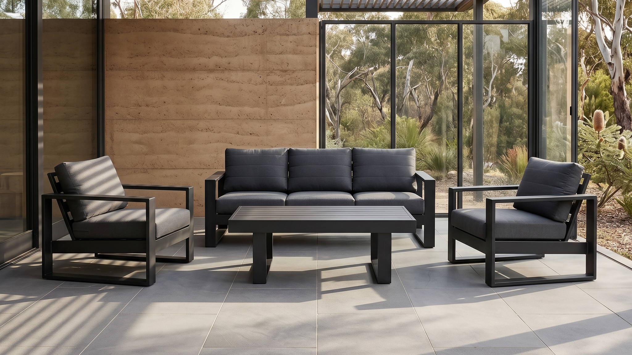 MADERIA OUTDOOR 4PC LOUNGE SET - Razzino Furniture