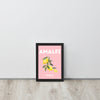 Amalfi Pink Lemons Framed Art Print