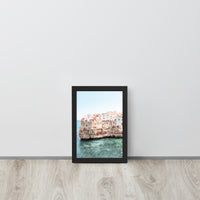 Puglia Italian Coast Framed Art Print