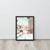 Palm Springs Pool Swim Framed Art Print