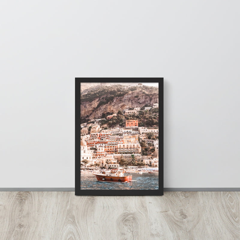 Amalfi Coastline Framed Art Print