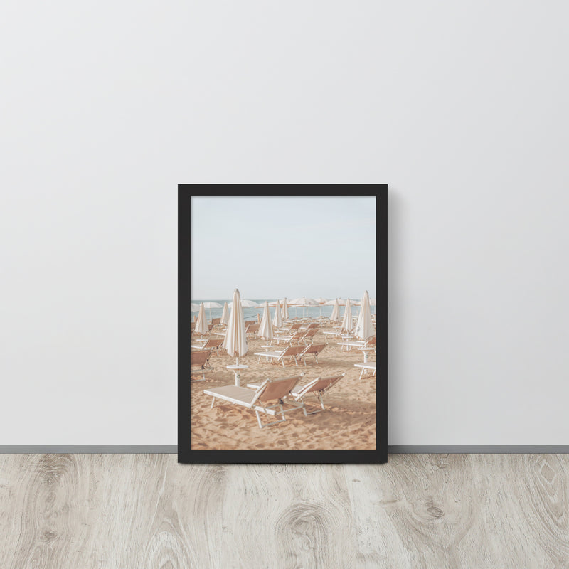 European Sunbathing Framed Art Print