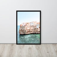 Puglia Italian Coast Framed Art Print