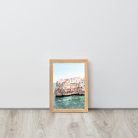 Puglia Italian Coast Framed Art Print