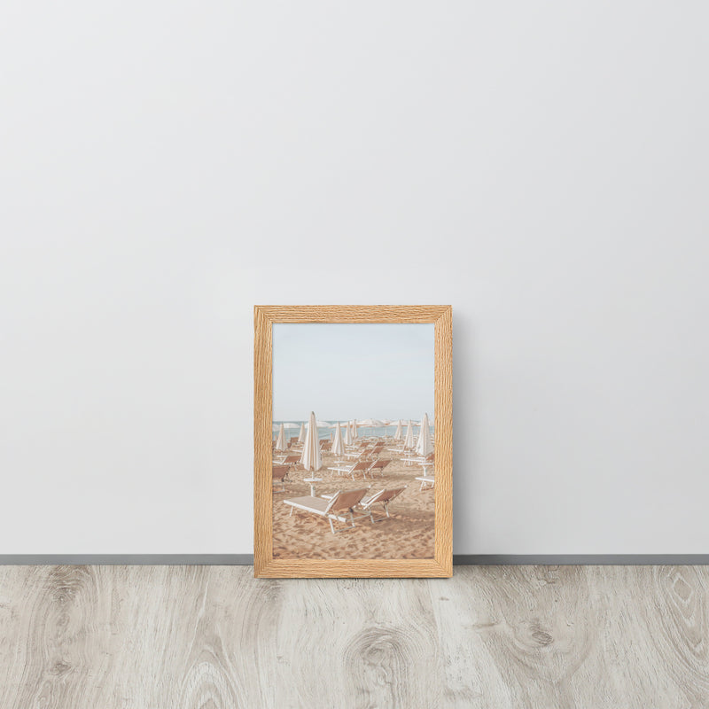 European Sunbathing Framed Art Print