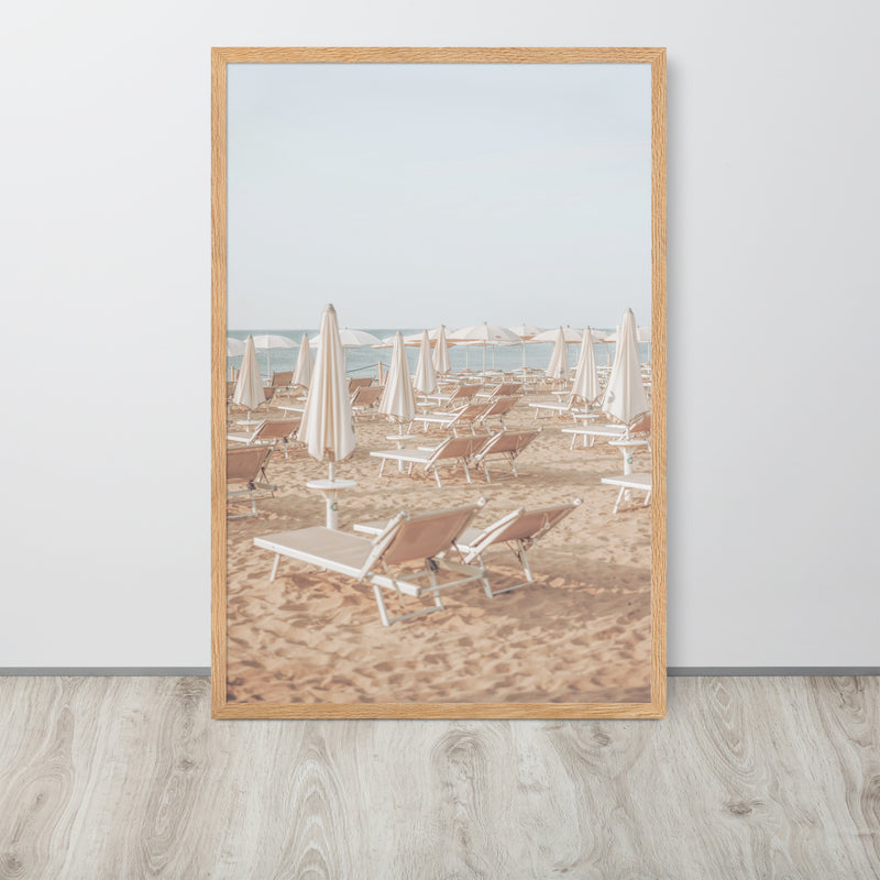 European Sunbathing Framed Art Print