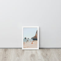 Portugal Beach Day Framed Art Print
