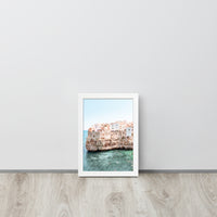 Puglia Italian Coast Framed Art Print