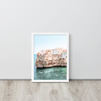 Puglia Italian Coast Framed Art Print