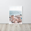 Capri Italy Beachscape Scenery Framed Art Print