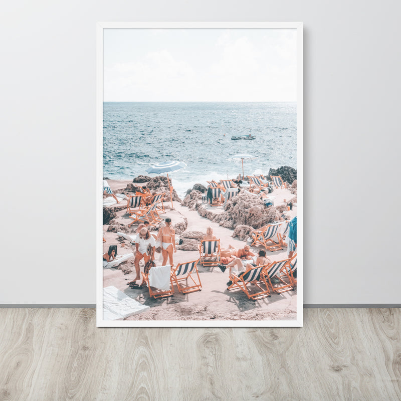Capri Summer Vacation Framed Art Print