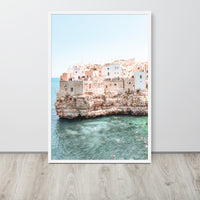 Puglia Italian Coast Framed Art Print