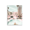 Palm Springs Pool Swim Art Print Poster