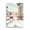 Palm Springs Pool Swim Art Print Poster