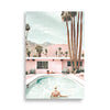 Palm Springs Pool Swim Art Print Poster