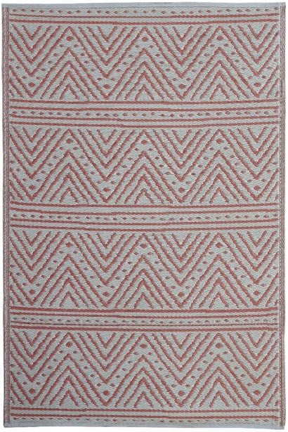 Eco Friendly Outdoor Rug - Kona Peach and White