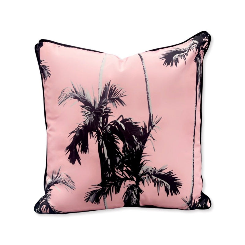 Malibu Pink Palm - 2 prints in 1 - Outdoor Cushion
